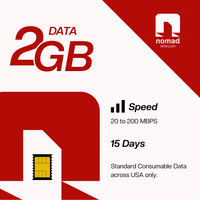 Nomad Essentials: 2GB Consumable e-SIM, 15 Days (USA Coverage)