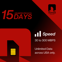 Nomad Unlimited Pro: 15 Days Unlimited Data e-SIM (USA Coverage)